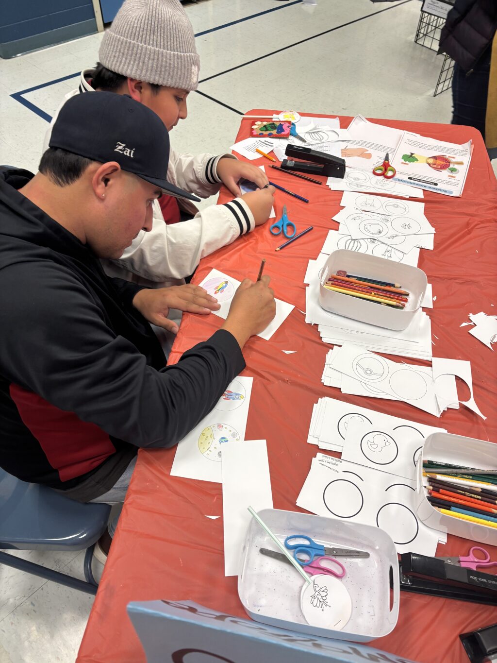 people participating in various art creation activities