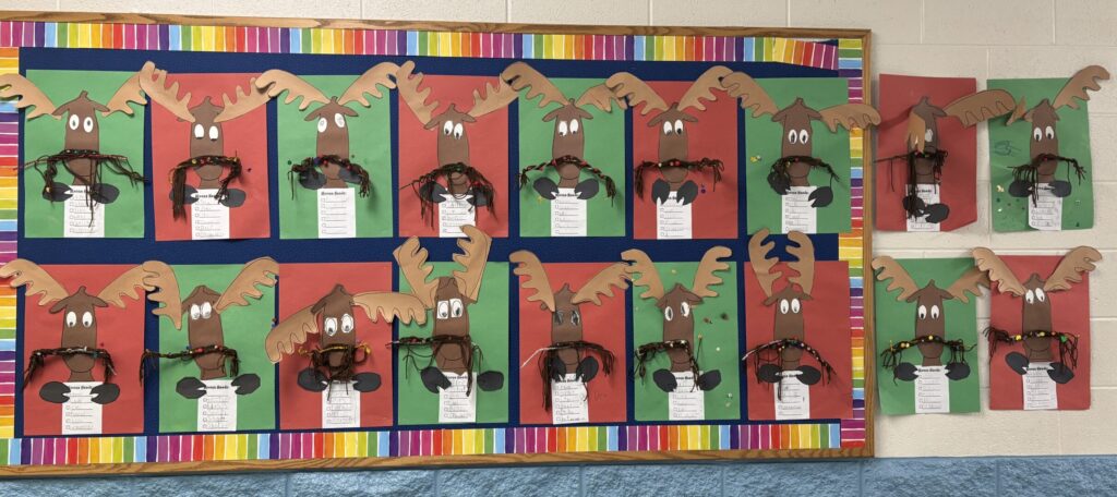 Classroom Bulletin Boards that show student   artwork connected with their read aloud books.