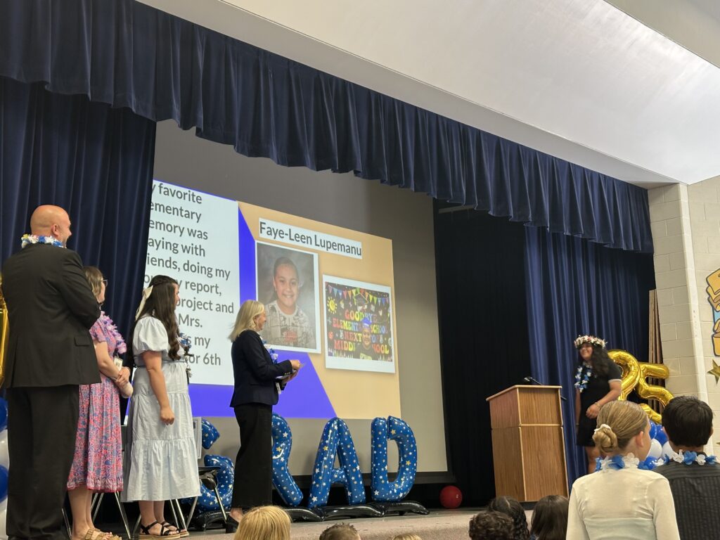 Sixth-grade graduation photographs