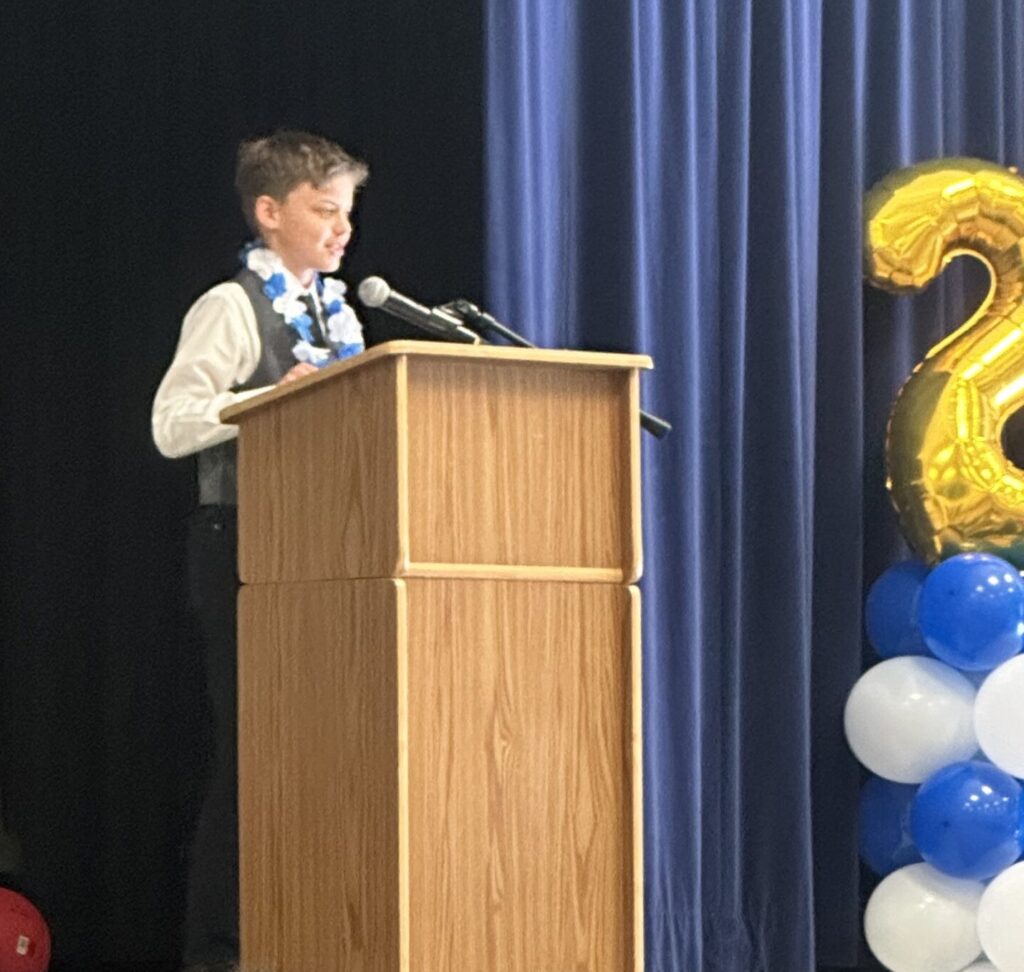 Sixth-grade graduation photographs