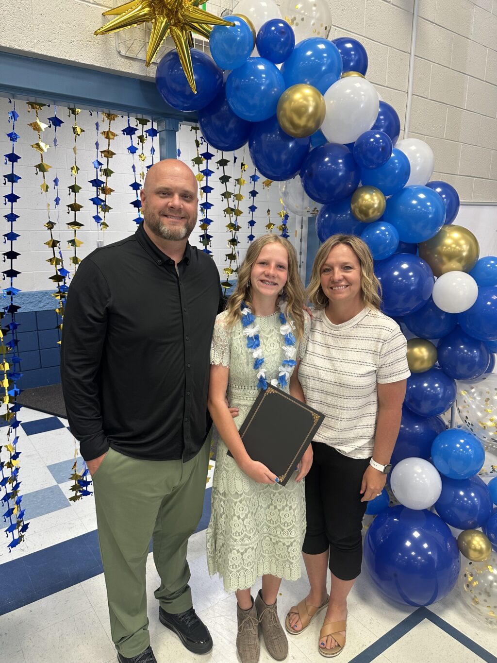 Sixth-grade graduation photographs