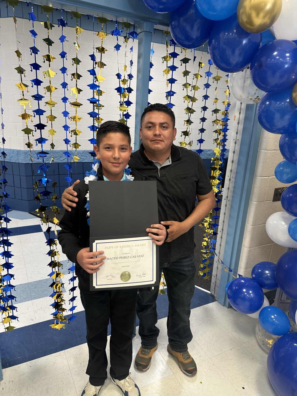 Sixth-grade graduation photographs