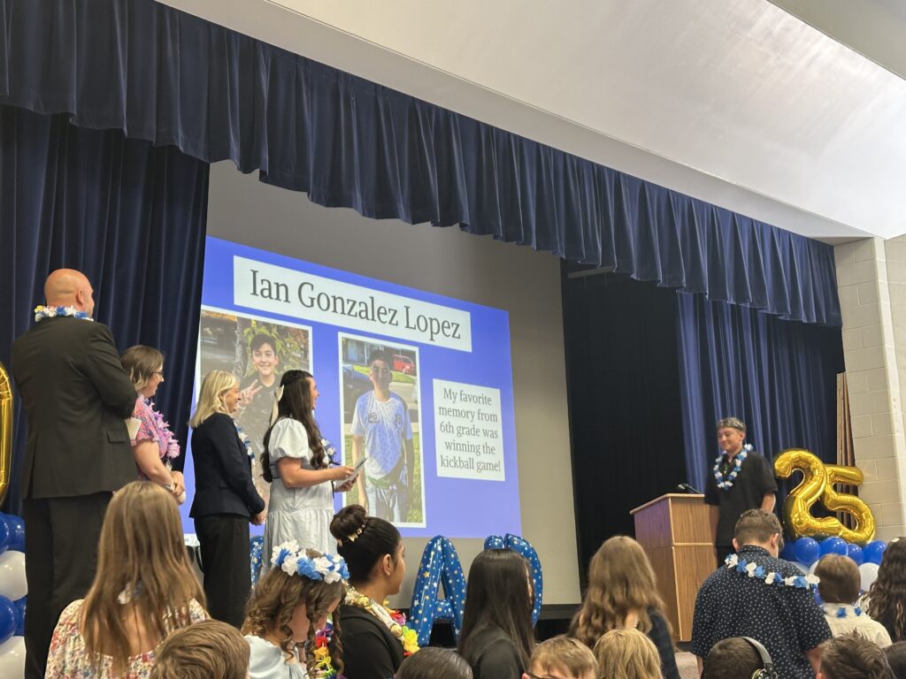 Sixth-grade graduation photographs