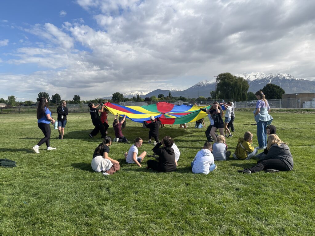 Field Day May 2025 Students engaged in various outdoor games.