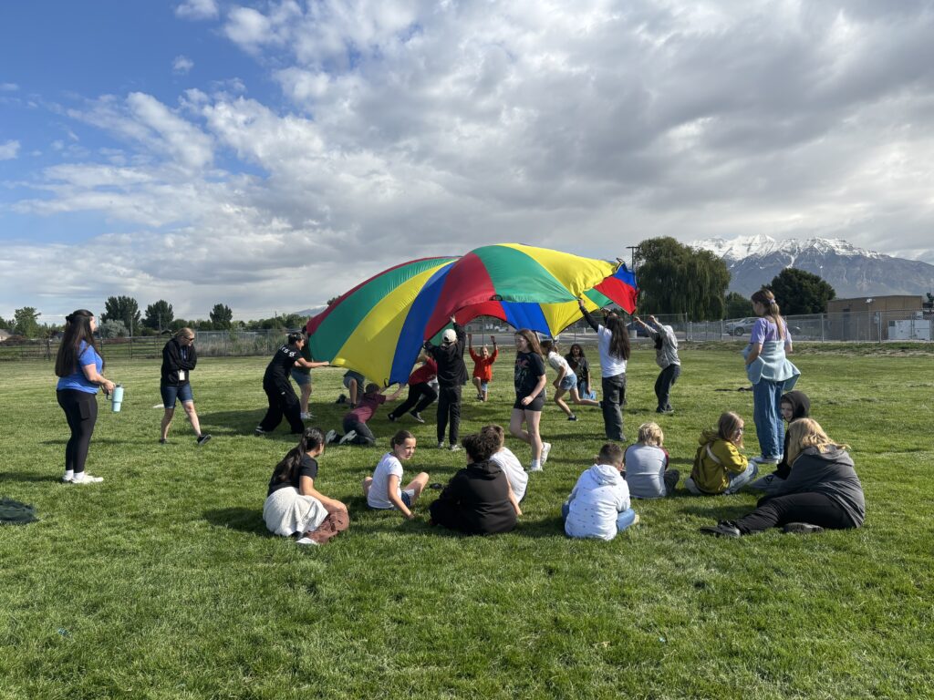 Field Day May 2025 Students engaged in various outdoor games.